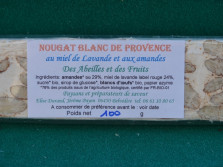 Nougat Blanc de Provence au miel de lavande