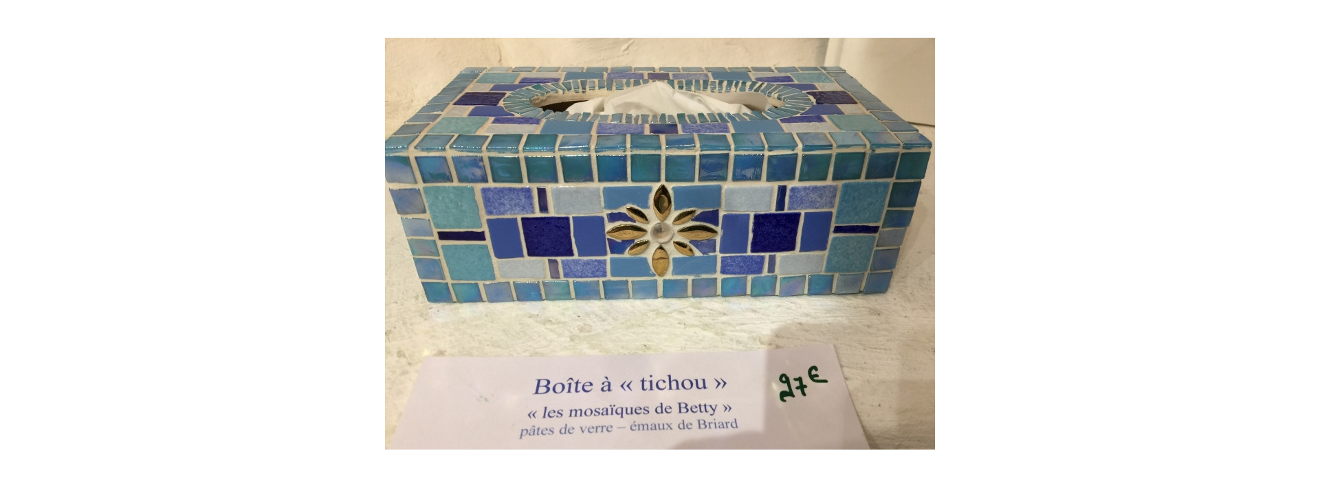 Boîte de rangement mignonne Boîte en papier rétro en forme de boîte à mouchoirs en papier antique Couleur : Bleu, Taille : 25 * 14 * 10cm 